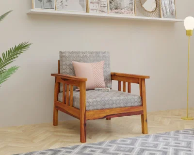 Falcon 1 Seater Wooden Sofa 