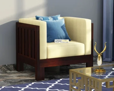 Fitbit Wooden Sofa 1 Seater 
