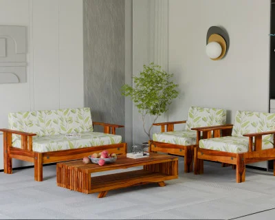 Jako 2+1+1 Seater Wooden Sofa 