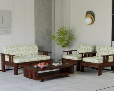 Jako 2+1+1 Seater Wooden Sofa 