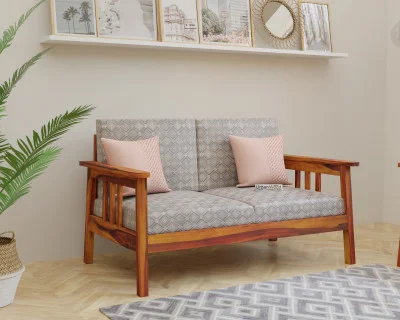 Falcon 2 Seater Wooden Sofa 