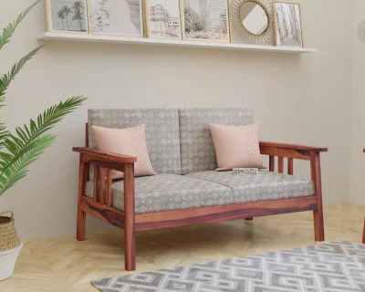 Falcon 2 Seater Wooden Sofa 