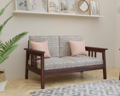 Falcon 2 Seater Wooden Sofa 