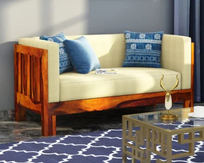 Fitbit Wooden Sofa 2 Seater 