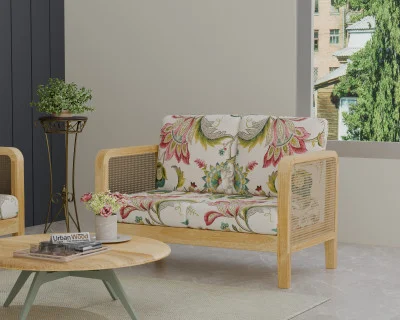 Celeste 2 Seater Wooden Sofa 