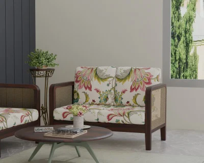 Celeste 2 Seater Wooden Sofa 