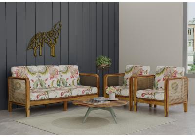 Celeste 3+1+1 Seater Wooden Sofa Set 