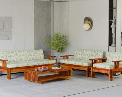 Jako 3+2+1 Seater Wooden Sofa 