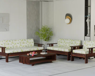 Jako 3+2+1 Seater Wooden Sofa 