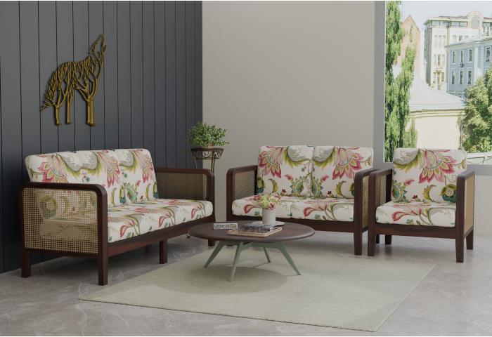 Celeste 3+2+1 Seater Wooden Sofa Set 