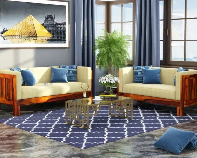 Fitbit Wooden Sofa Set 3+2 Seater 