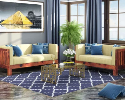 Fitbit Wooden Sofa Set 3+2 Seater 