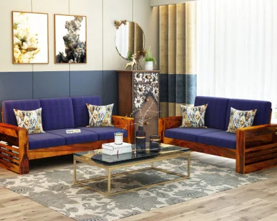 Modway Wooden Sofa Set 3+2 Seater 