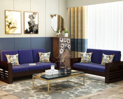 Modway Wooden Sofa Set 3+2 Seater 