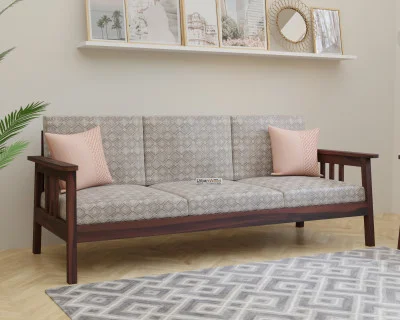 Falcon 3 Seater Wooden Sofa 