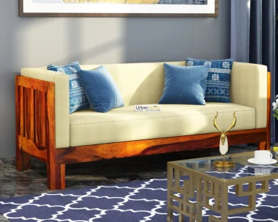Fitbit Wooden Sofa 3 Seater 