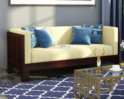 Fitbit Wooden Sofa 3 Seater 
