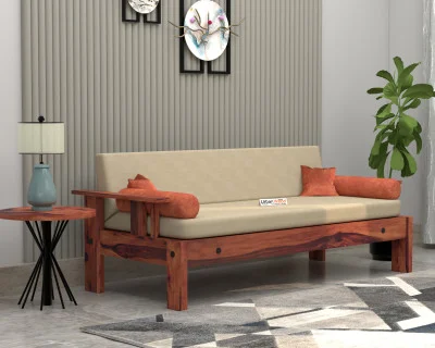 Jako 3 Seater Wooden Sofa 