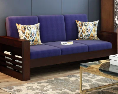 Modway Wooden Sofa 3 Seater 