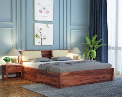 Laverock Bed With Drawer Storage 