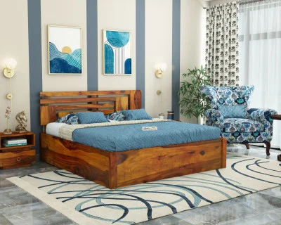 Berlin Wooden Hydraulic Bed 