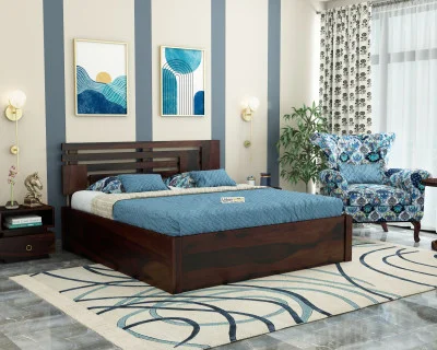Berlin Wooden Hydraulic Bed 