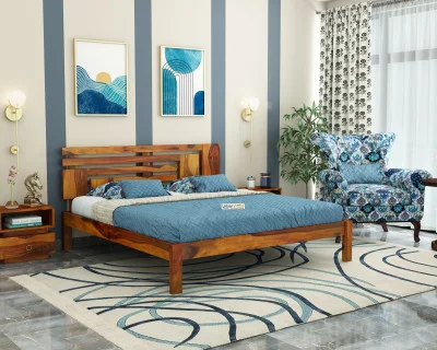 Berlin Wooden Bed Without storage 