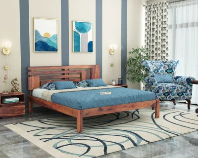 Berlin Wooden Bed Without storage 