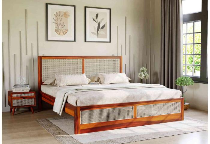 Breeze Wooden Without Storage Bed 