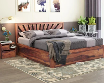 Jerry Wooden Bed With Box Storage King Size 