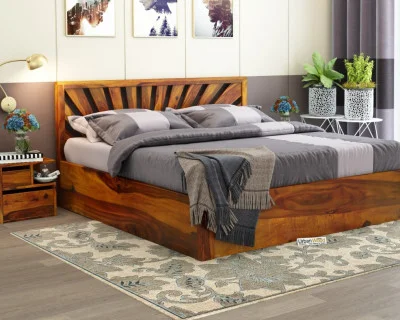 Jerry Wooden Hydraulic Bed King Size 