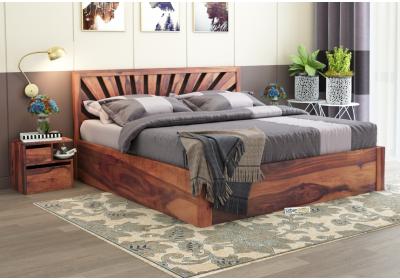 Jerry Wooden Hydraulic Bed King Size 