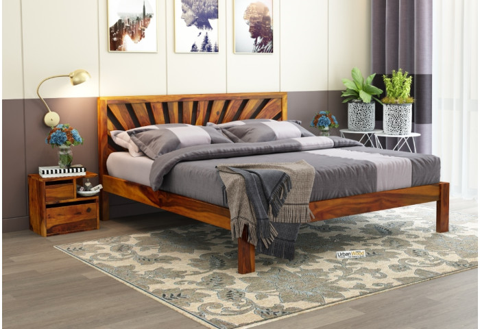 Jerry Wooden Bed Without storage King Size 