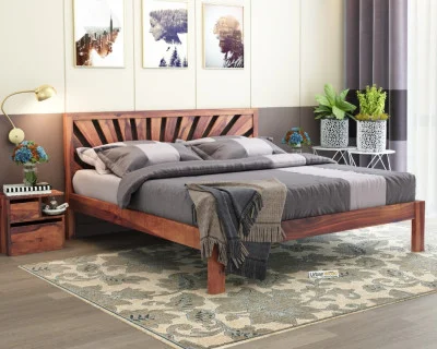 Jerry Wooden Bed Without storage King Size 