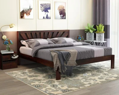 Jerry Wooden Bed Without storage King Size 