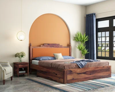 Jodhpuri Drawer Storage Bed 