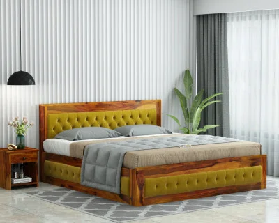 Jolly Wooden Bed with Box Storage 