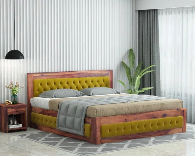 Jolly Wooden Bed with Box Storage 