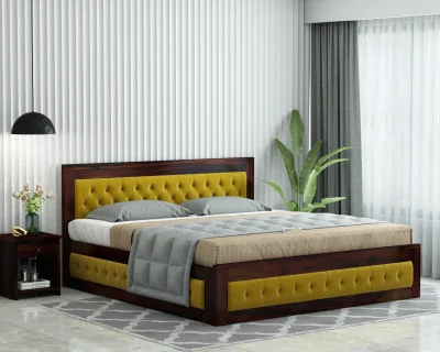 Jolly Wooden Bed with Box Storage 