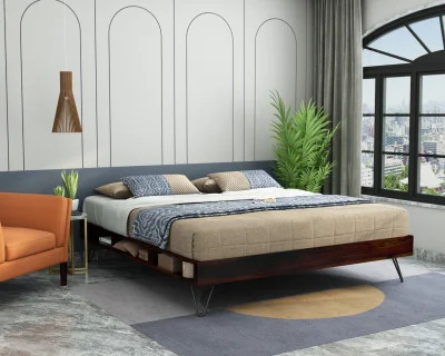 Canvas Platform Bed 