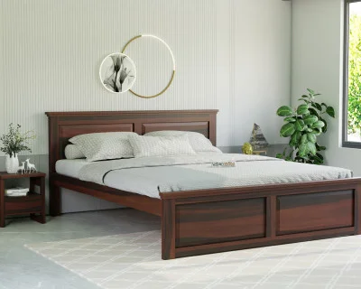 Ragnar Wooden Without Storage Bed 
