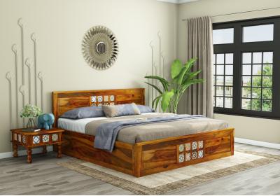Relay Wooden Bed with Box Storage 