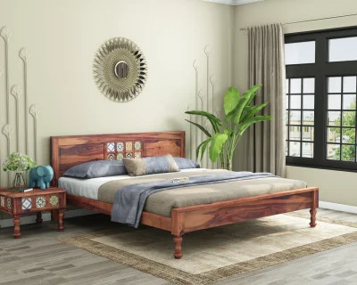 Relay Wooden Bed Without Storage 