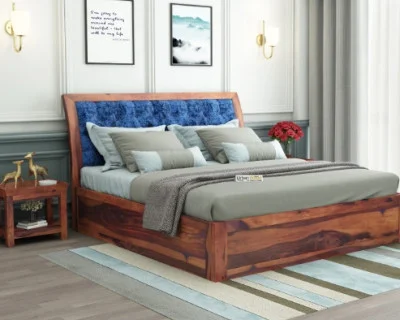 Ross Wooden Bed With Box Storage 