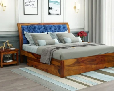 Ross  Wooden Bed With Drawer Storage 