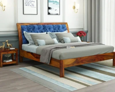 Ross Wooden Bed Without storage 