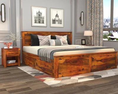 Solas Bed With Drawer Storage 