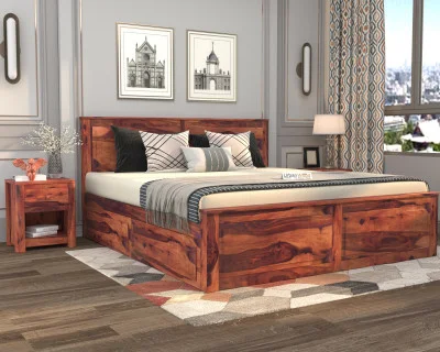 Solas Bed With Drawer Storage 