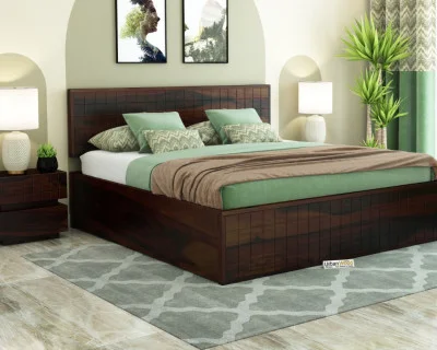 Solic Wooden Hydraulic Bed 