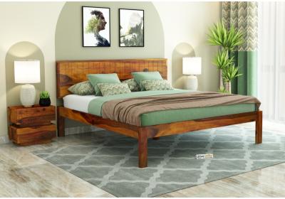 Solic Wooden Bed Without storage King Size 